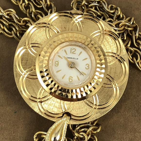 Vintage Caravelle Pentant Watch with 24in Chain main image 5